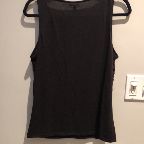 Talbots sequin black tank shirt. New with Tags!  Size Medium. - Picture 5 of 6